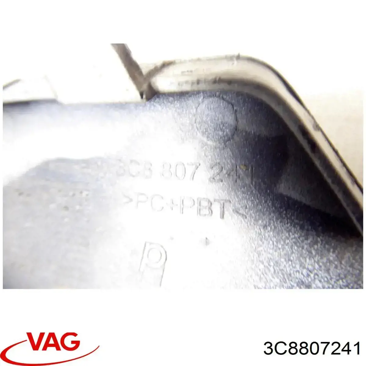 3C8807241 VAG Cobertura de parachoques, enganche de remolque, delantera 