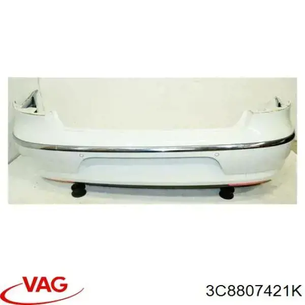 Parachoques trasero 3C8807421K VAG