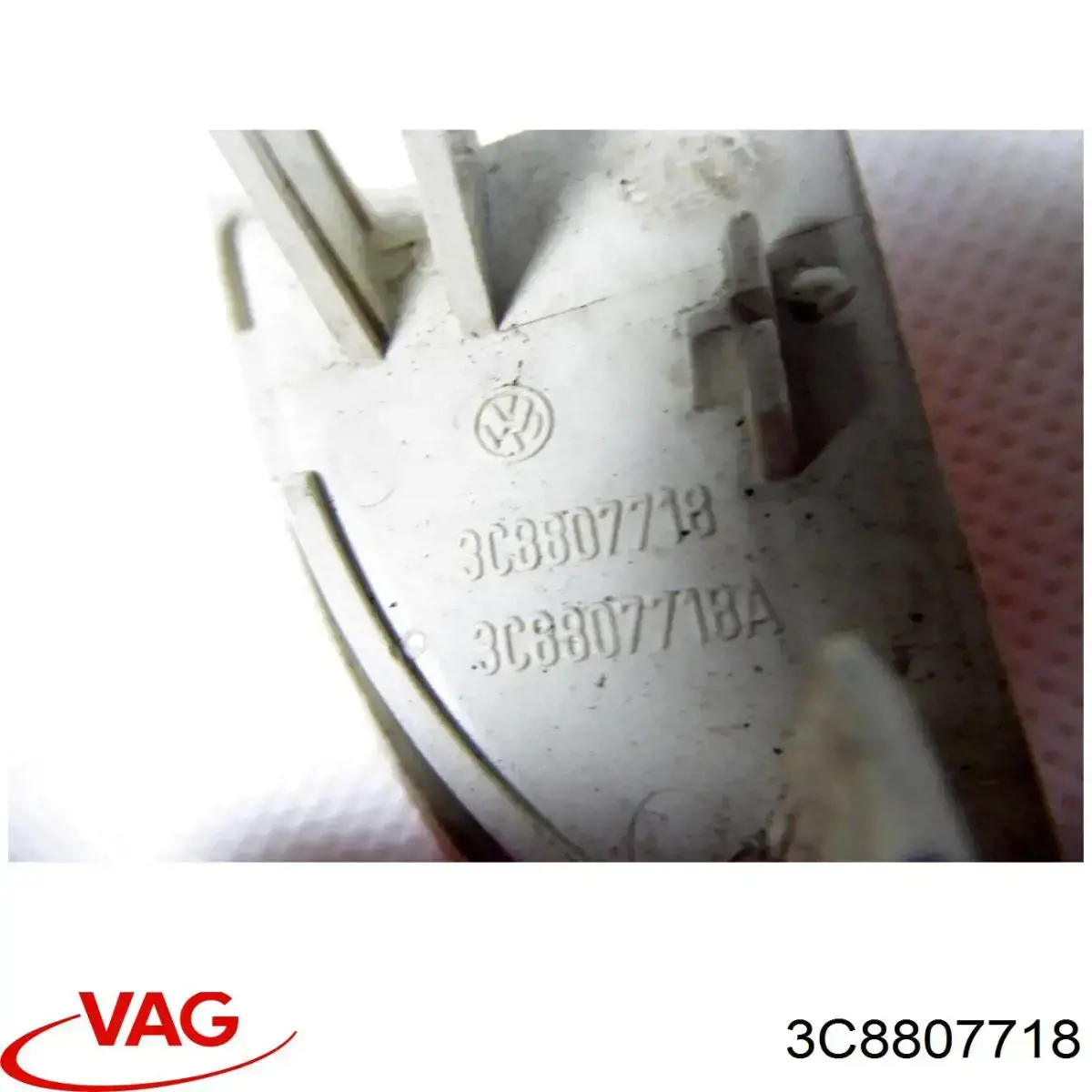 3C8807718 VAG reflector, parachoques delantero, derecho