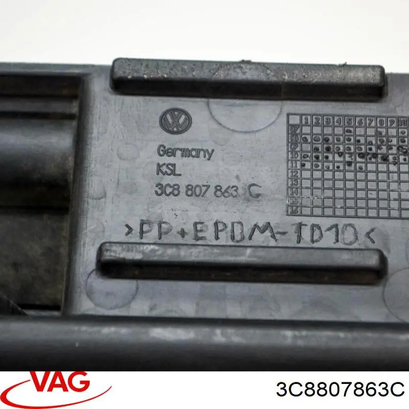 Comprar 3C8807863C VAG Soporte de parachoques trasero izquierdo