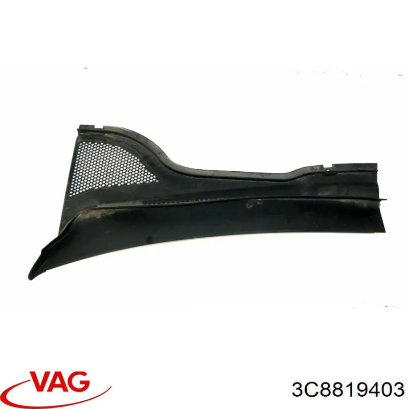 Rejilla izquierda de limpiaparabrisas VAG 3C8819403