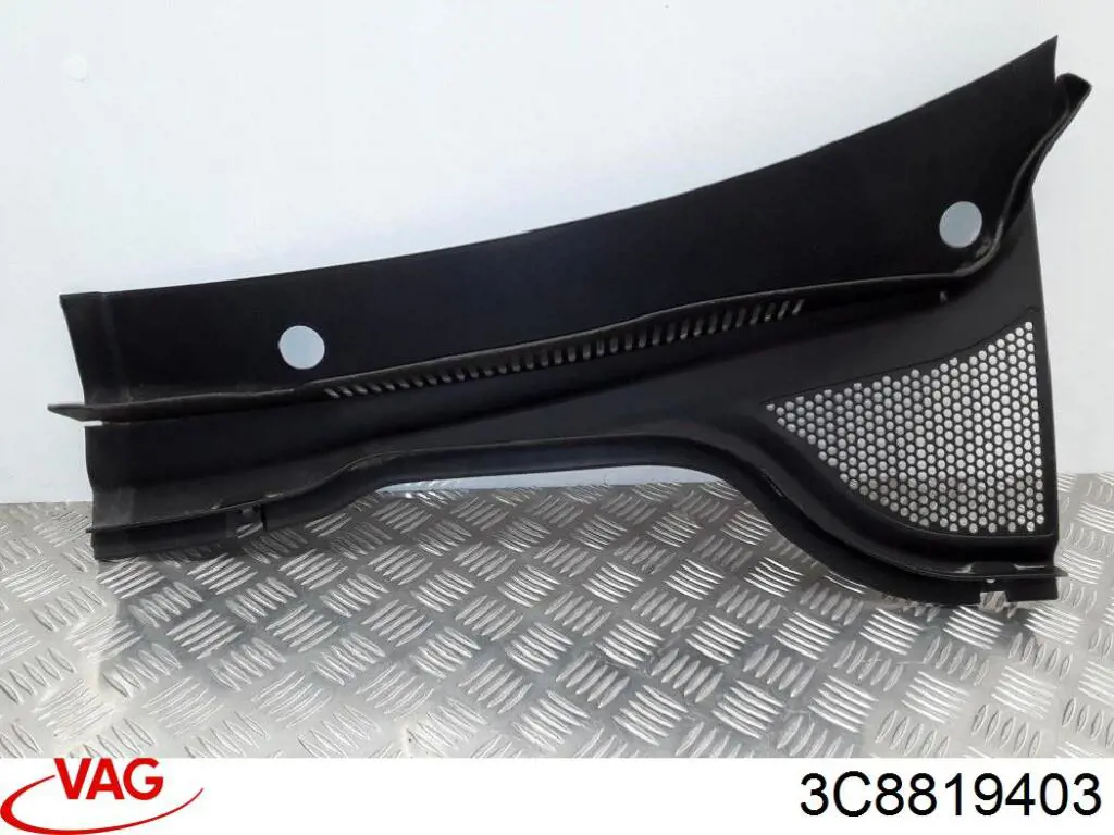 3C8819403 VAG Rejilla izquierda de limpiaparabrisas