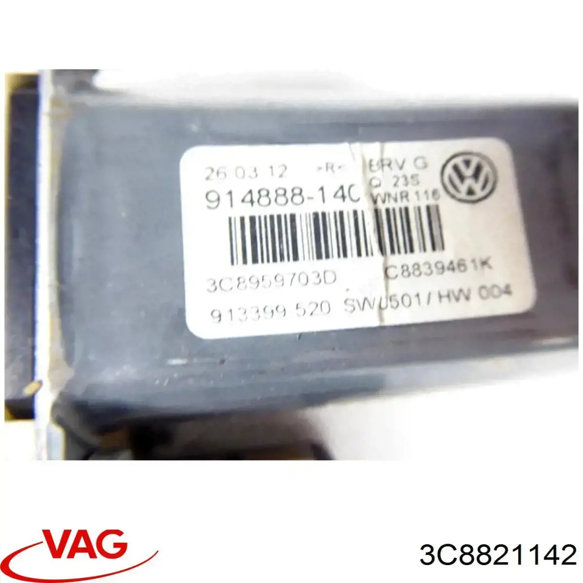 Soporte delantero de guardabarros delantero derecho VAG 3C8821142