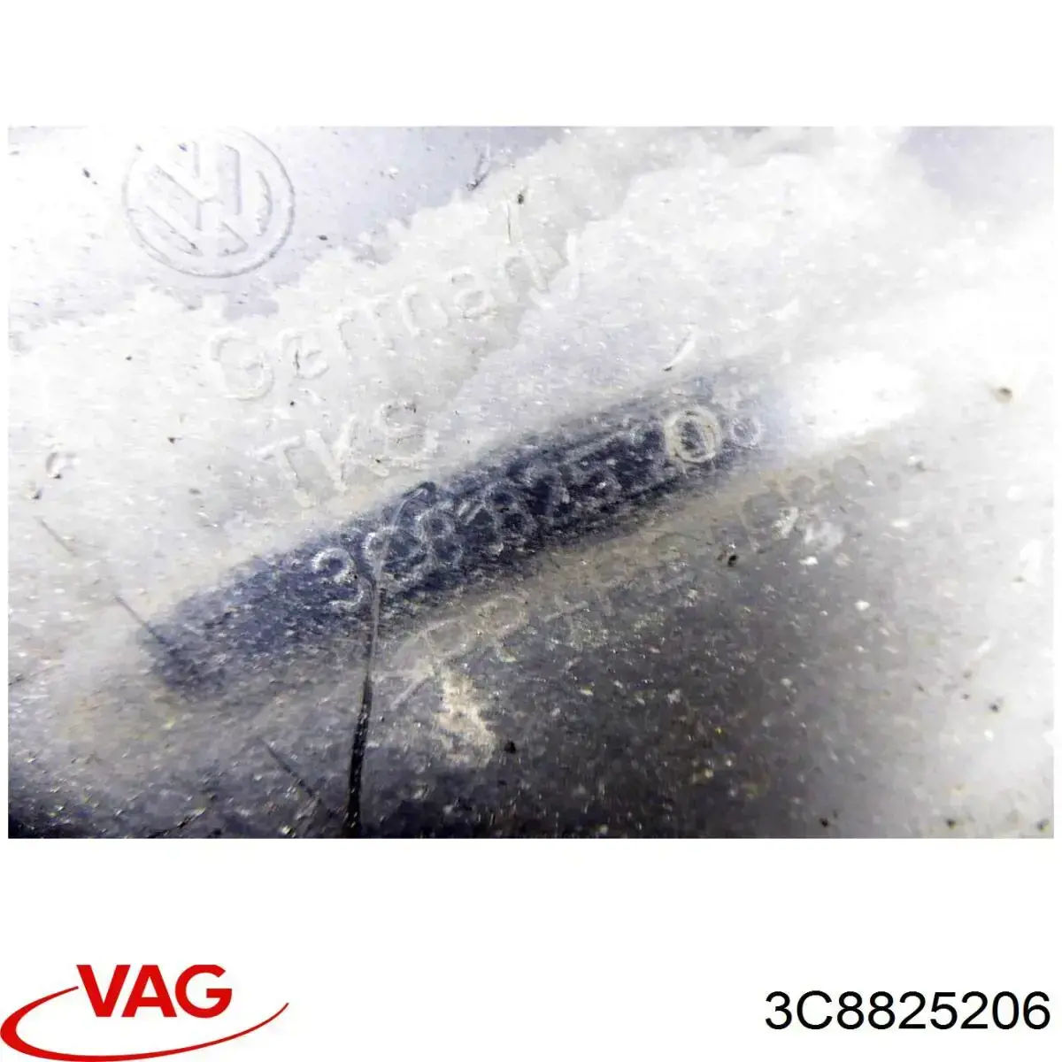 3C8825206 VAG Protección inferior trasera derecha