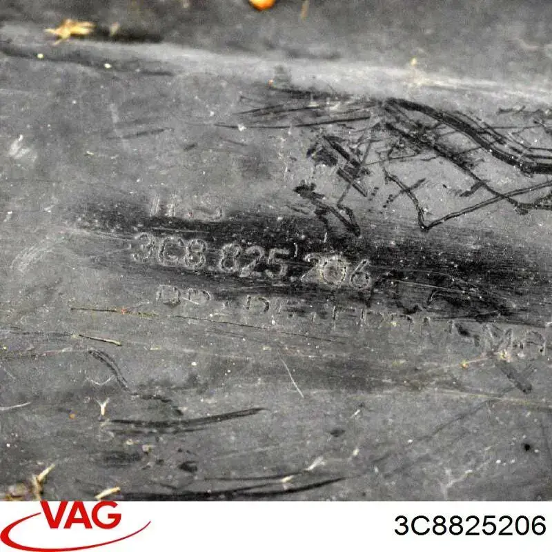 Protección inferior trasera derecha 3C8825206 VAG