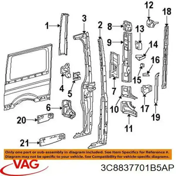 Comprar 3C8837701B5AP VAG 