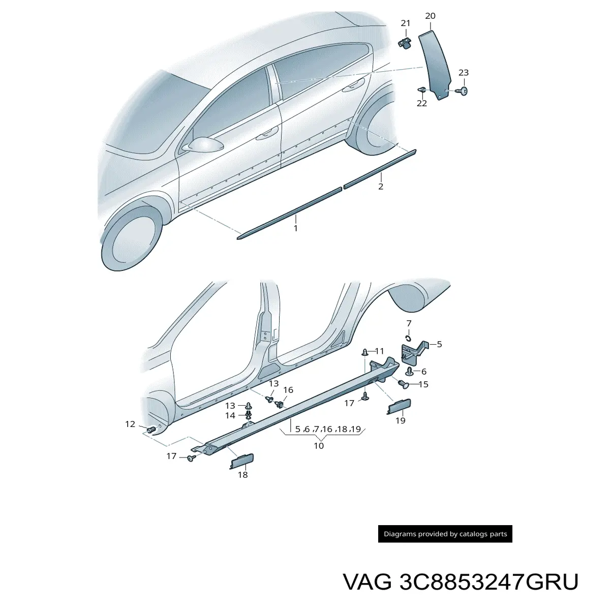 Grapa para Volkswagen Passat (358)