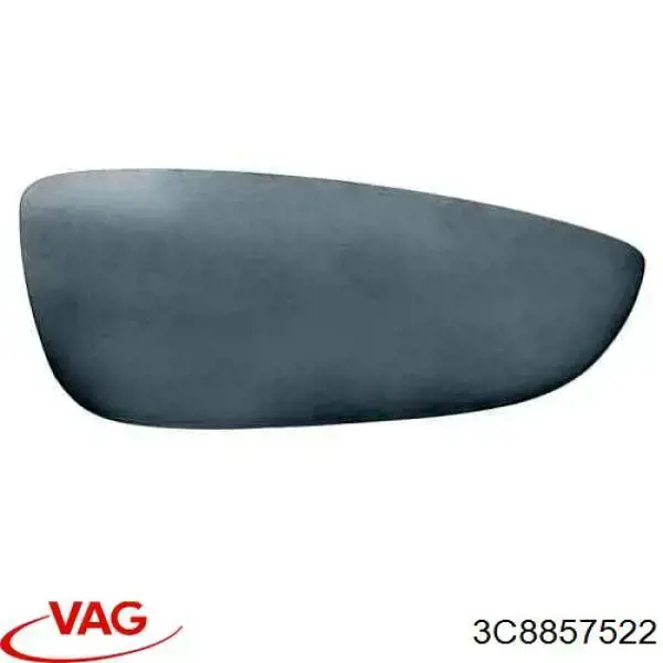 Cristal de retrovisor exterior derecho VAG 3C8857522