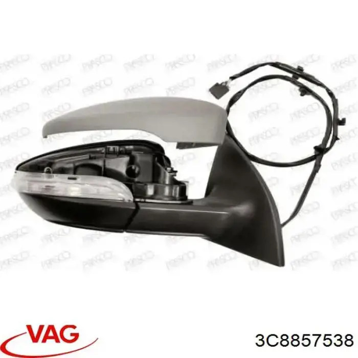 Comprar 3C8857538 VAG Cubierta De Espejo Retrovisor Derecho