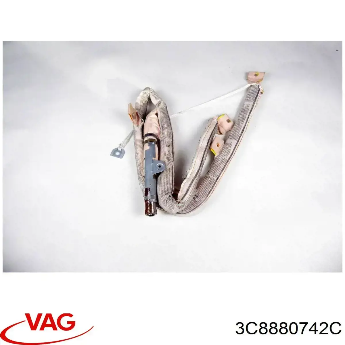 3C8880742C VAG airbag de cortina lateral derecha