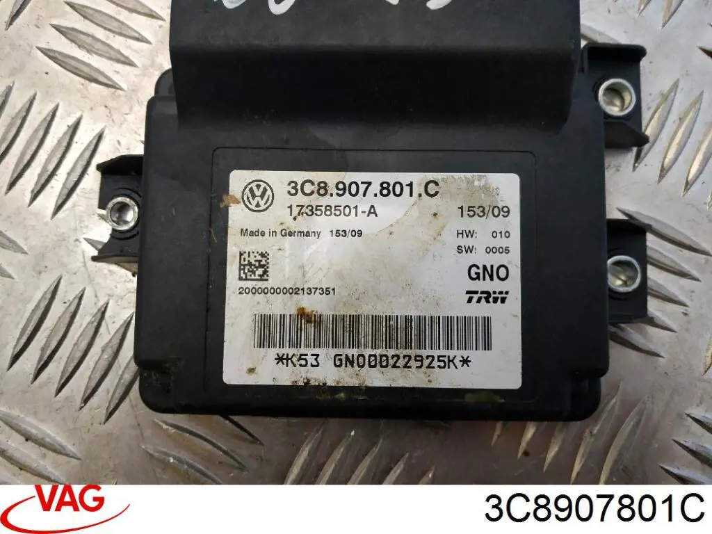 3C8907801B VAG Módulo del freno de estacionamiento electromecánico