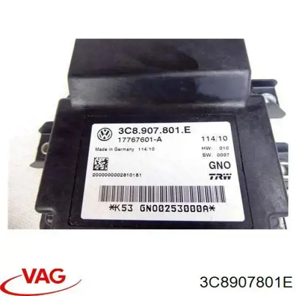 Módulo del freno de estacionamiento electromecánico VAG 3C8907801E precio, desde 124,87 EUR