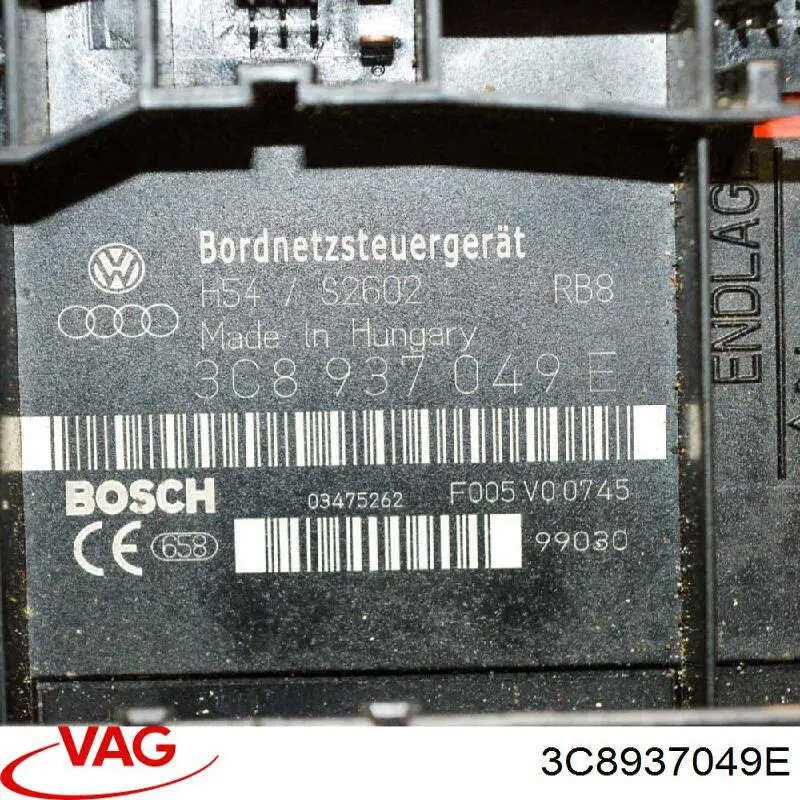 Módulo de control de red de a bordo 3C8937049E VAG