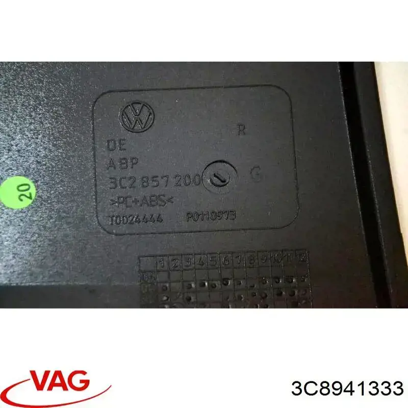 3C8941333 VAG Botón del regulador de altura de faros