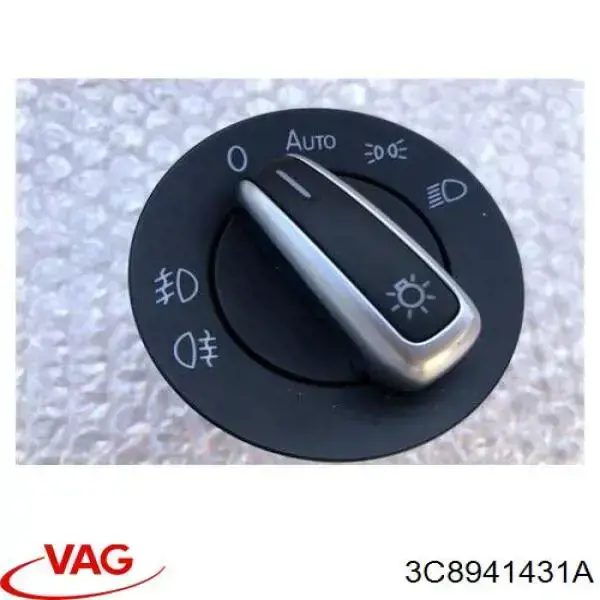 Interruptor de luces en el tablero VAG 3C8941431A