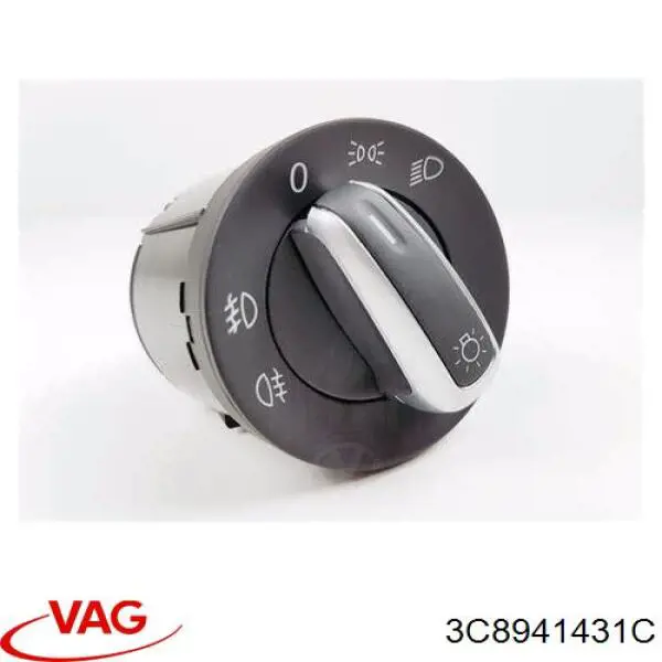 Interruptor de luces en el tablero VAG 3C8941431C precio, desde 33,34 EUR