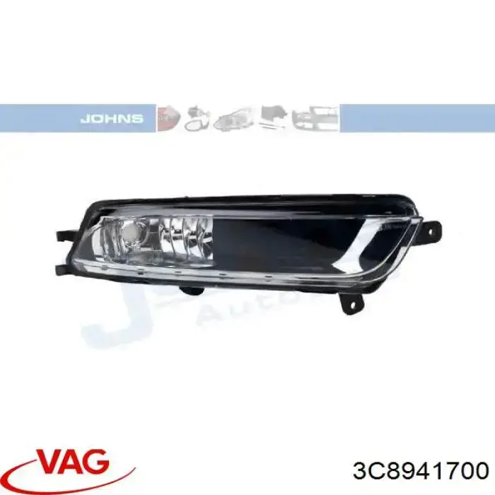Faro antiniebla derecho VAG 3C8941700 precio, desde 49,00 EUR