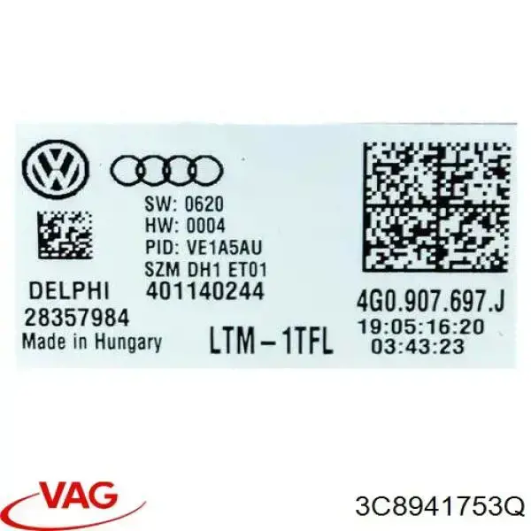 Comprar 3C8941753Q VAG Faro delantero izquierdo