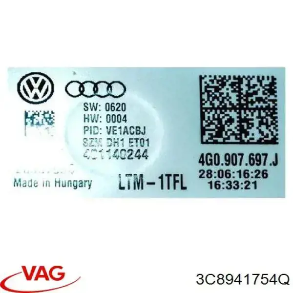 Comprar 3C8941754Q VAG Faro derecho