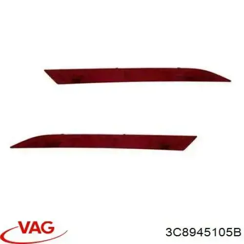 Comprar 3C8945105B VAG Reflector trasero izquierdo del parachoques