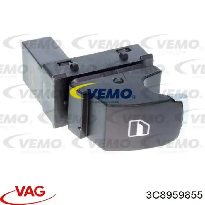 Botón de encendido del motor del elevalunas trasero 3C8959855 VAG