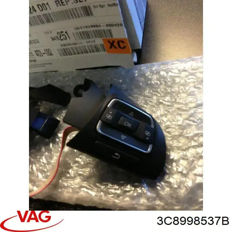 Comprar 3C8998537B VAG Módulo de interruptores del volante
