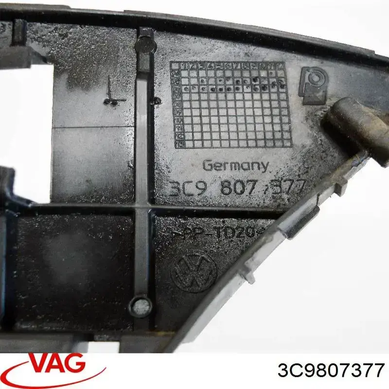 Soporte de guía para parachoques trasero, izquierda Volkswagen Passat (B6, 3C5)