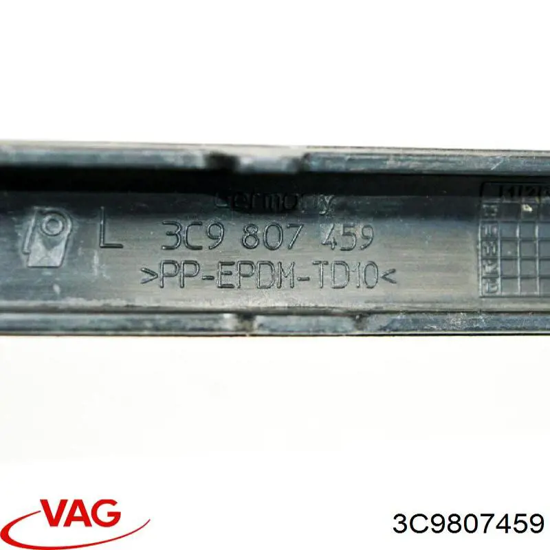 3C9807459 VAG Moldura de parachoques trasero izquierdo