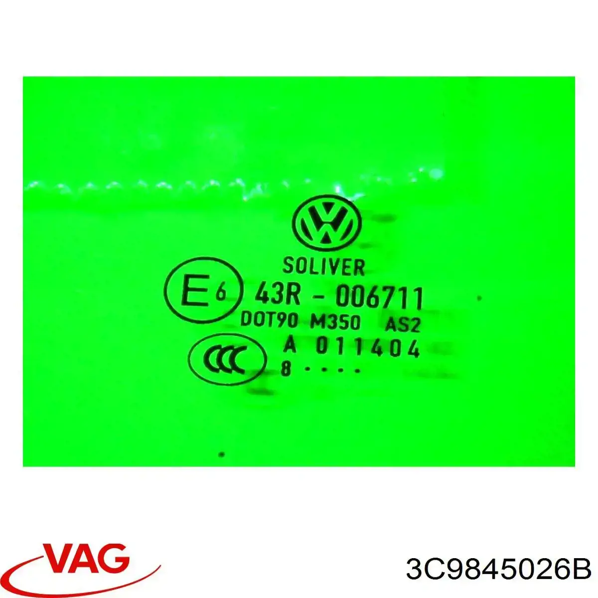 Cristal de puerta trasera derecha VAG 3C9845026B precio, desde 73,53 EUR
