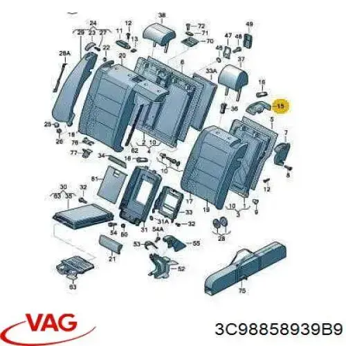  VAG 3C98858939B9 precio, desde 15,62 EUR