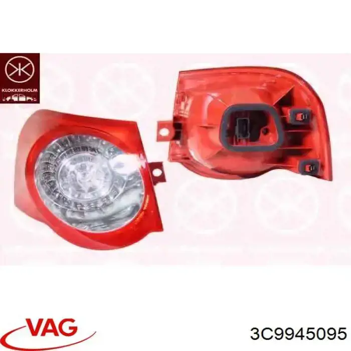 Piloto trasero exterior izquierdo 3C9945095 VAG
