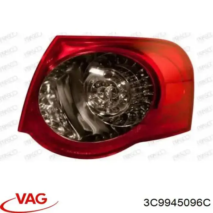 3C9945096C VAG piloto posterior exterior derecho