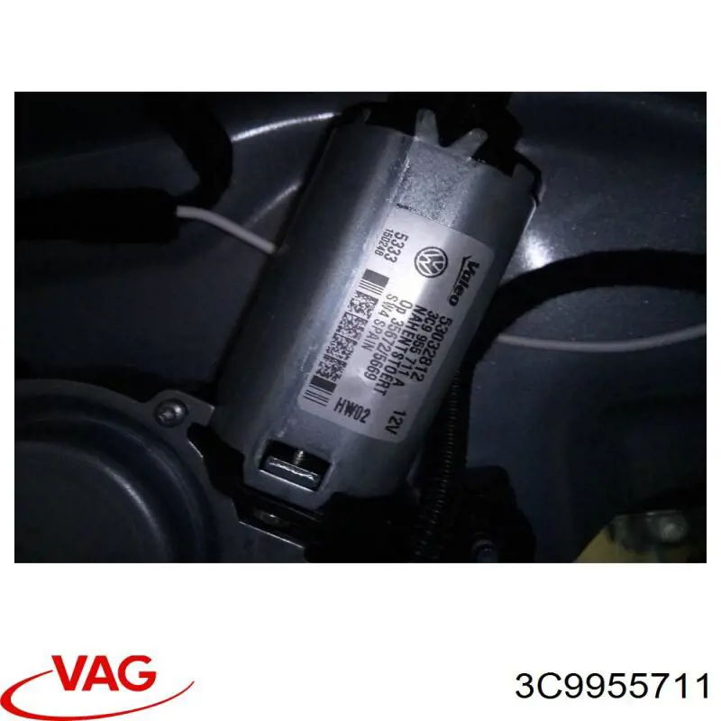 Comprar 3C9955711 VAG Motor limpiaparabrisas, trasera