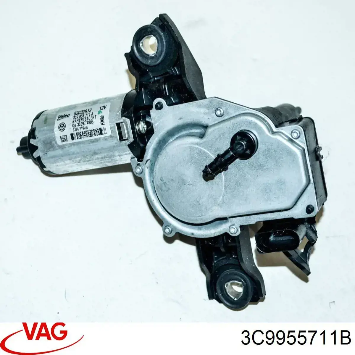 Motor limpiaparabrisas, trasera 3C9955711B VAG