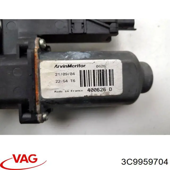 3C9959704 VAG motor eléctrico, elevalunas, puerta trasera derecha