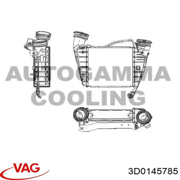 Radiador de aire de admisión VAG 3D0145785 precio, desde 300,56 EUR