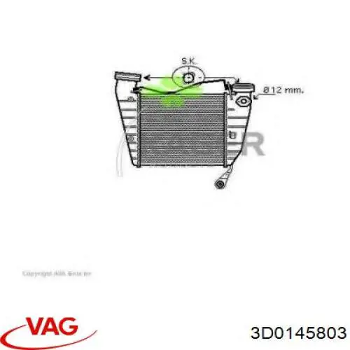 Comprar 3D0145785 VAG Turbo intercooler