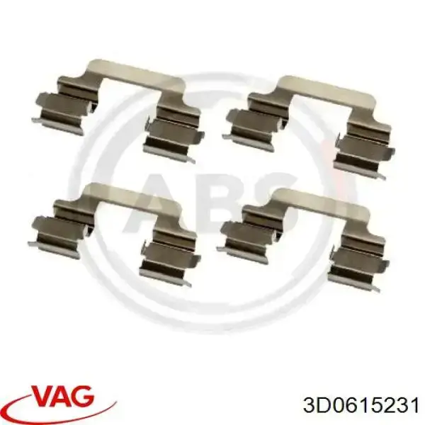 Comprar 3D0615231 VAG Resorte de retención de la pinza de freno