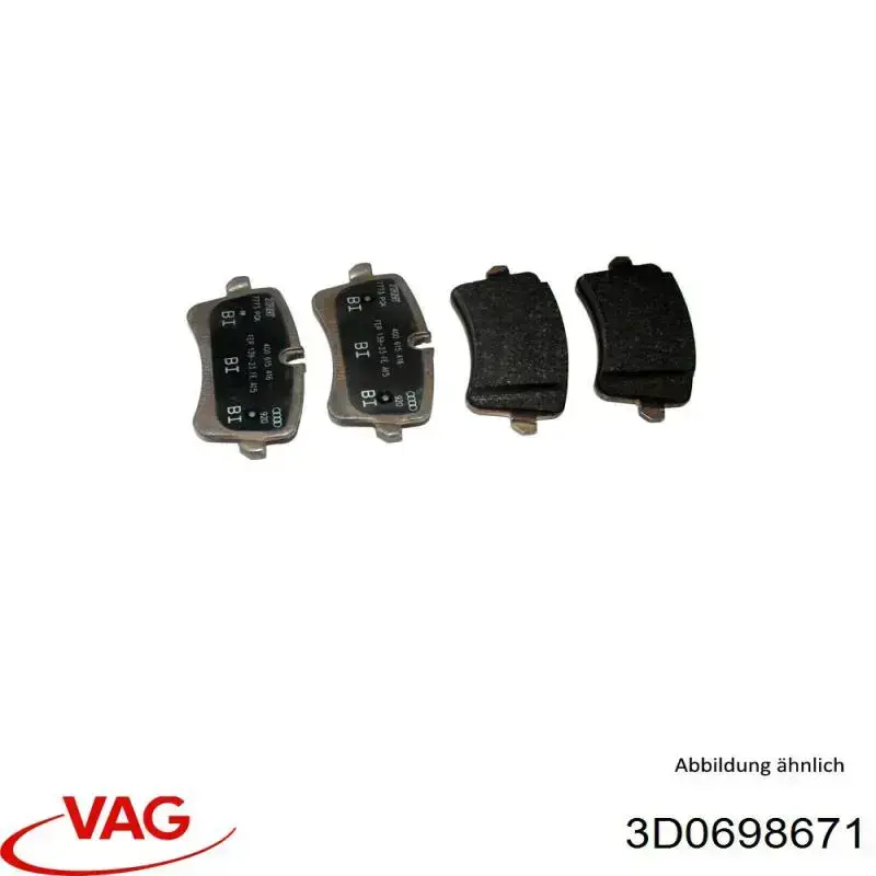 Kit de reparación, pinza de freno trasero VAG 3D0698671 precio, desde 9,27 EUR