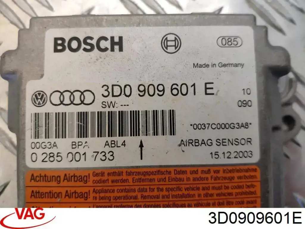 Módulo de control de airbag VAG 3D0909601E precio, desde 82,76 EUR