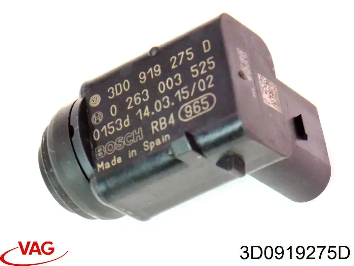 Sensor de estacionamiento delantero/trasero central 3D0919275D VAG