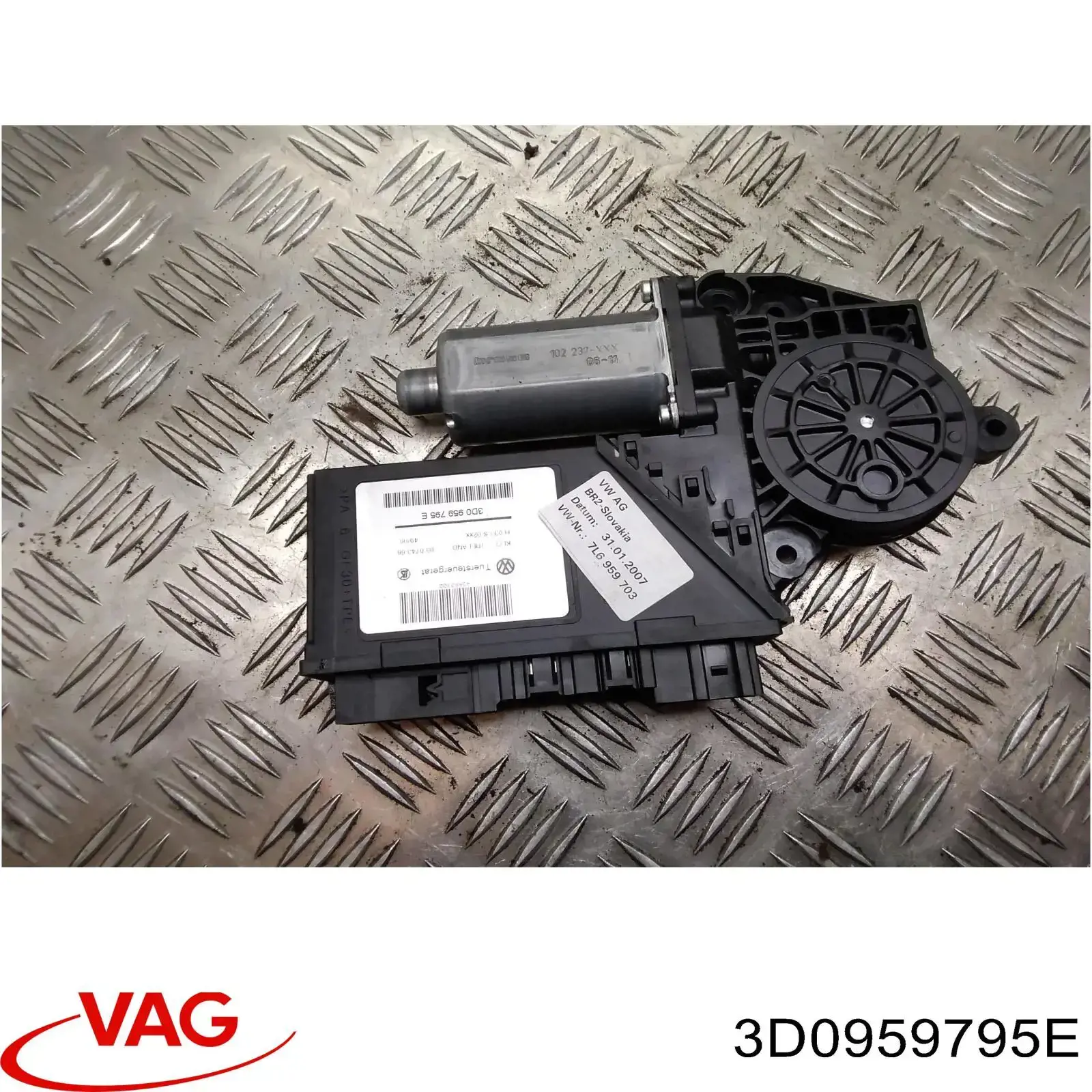 3D0959795E VAG motor eléctrico, elevalunas, puerta trasera izquierda