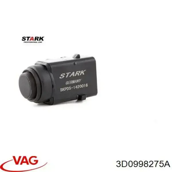 Sensor lateral delantero/trasero de aparcamiento 3D0998275A VAG