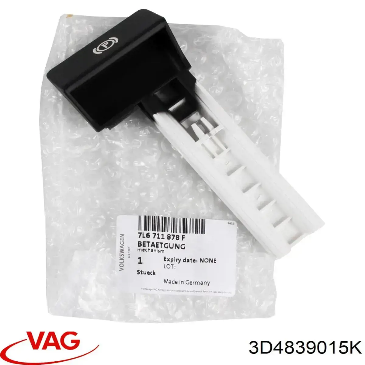 Cerradura de puerta trasera izquierda VAG 3D4839015K