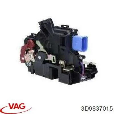 3D9837015 VAG cerradura de puerta delantera izquierda