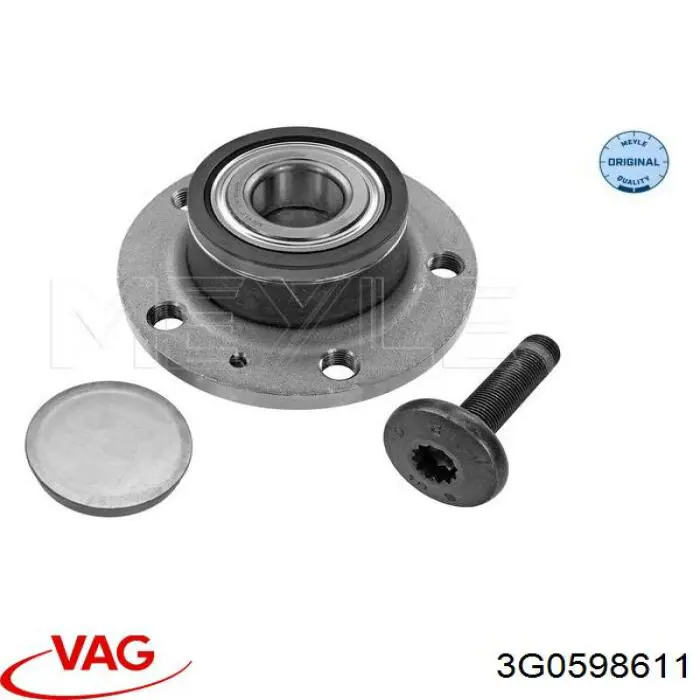 Comprar 3G0598611 VAG Cubo de rueda, Eje trasero