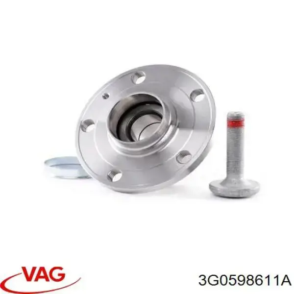 Cubo de rueda trasero 3G0598611A VAG