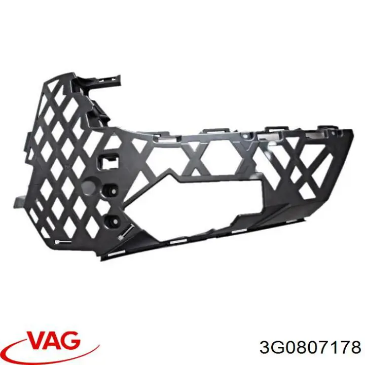 3G0807178 VAG soporte de parachoques delantero derecho
