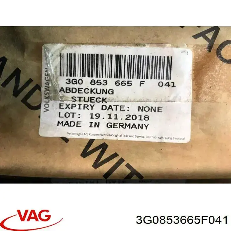 Comprar 3G0853665F041 VAG 