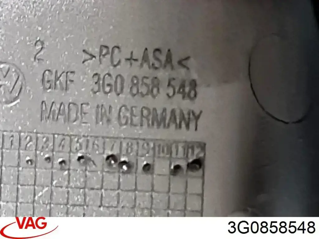 Cubierta del soporte del espejo interior VAG 3G0858548 precio, desde 22,02 EUR
